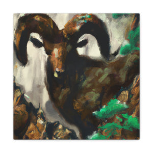 Majestic Rocky Bighorns - Canvas