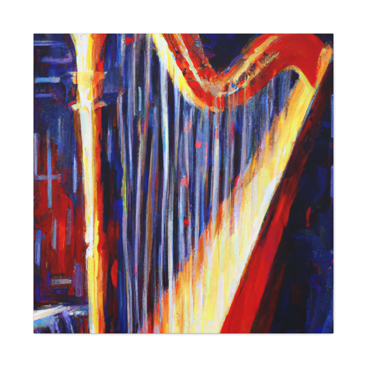 Harp in Impressionism - Canvas