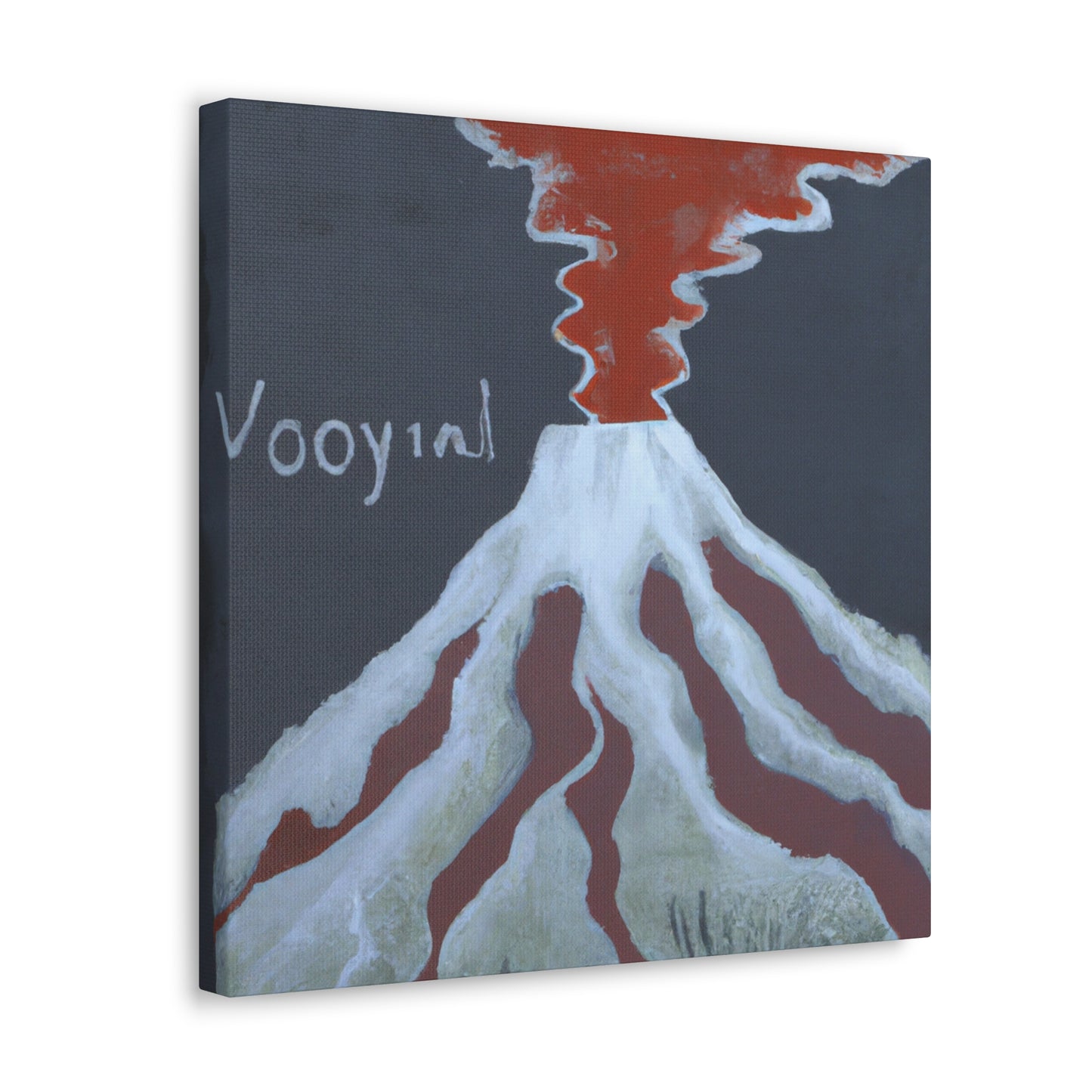 Volcano's Fiery Majesty - Canvas