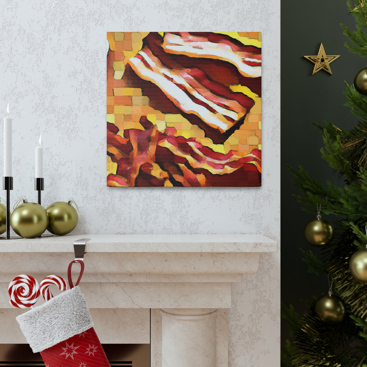 Bacon in Art Deco - Canvas