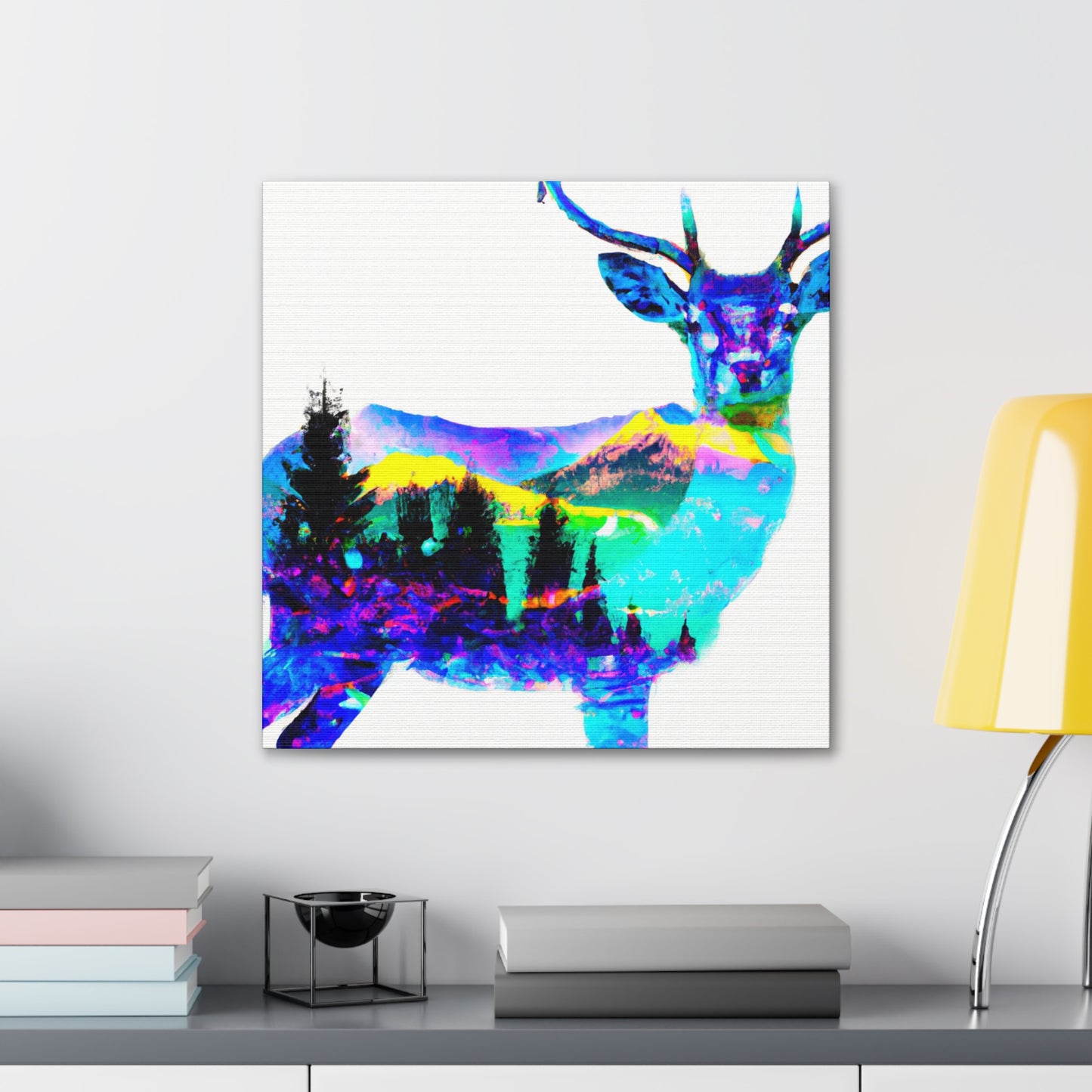 "Deer in Pop Art." - Canvas