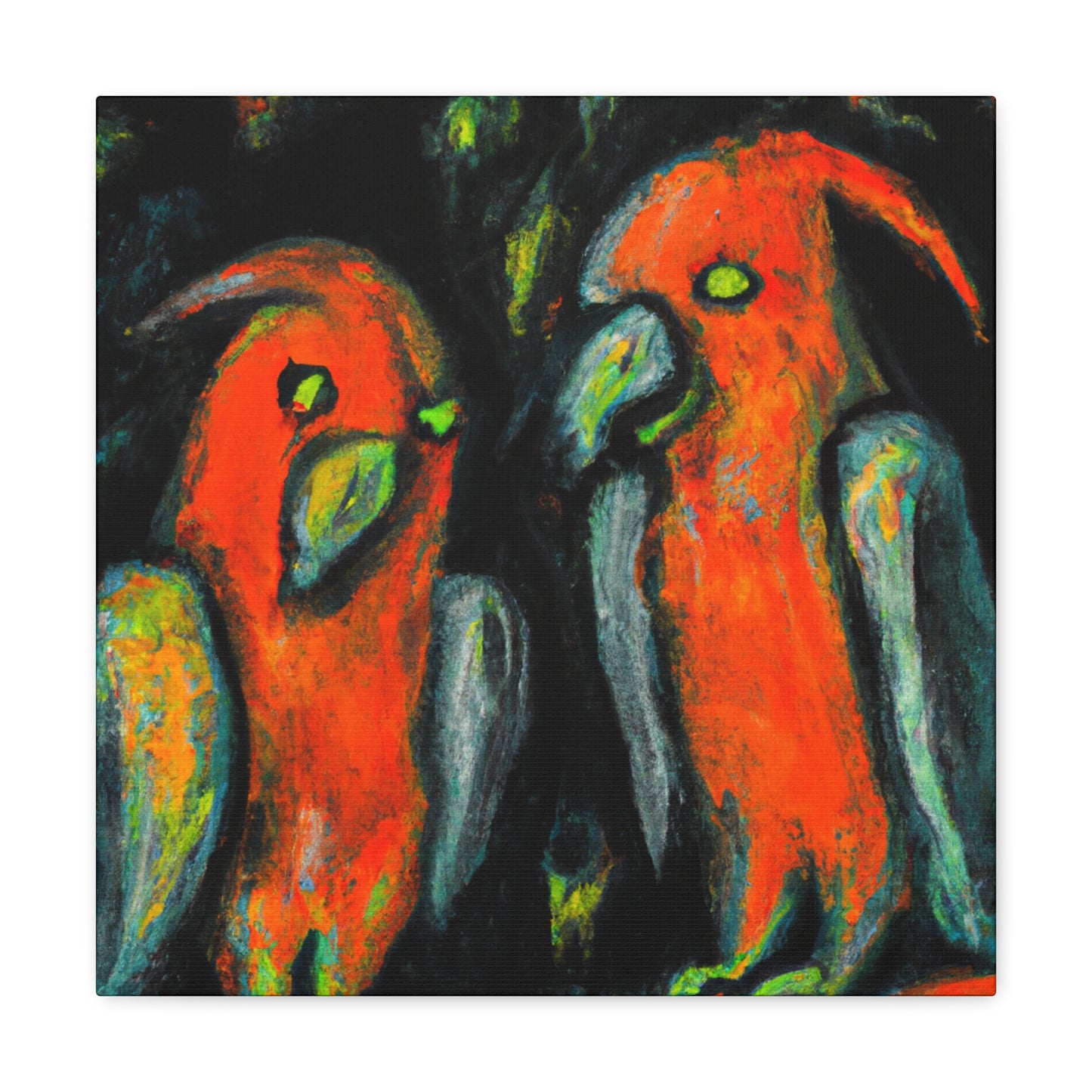 Pionus in Expressionism - Canvas