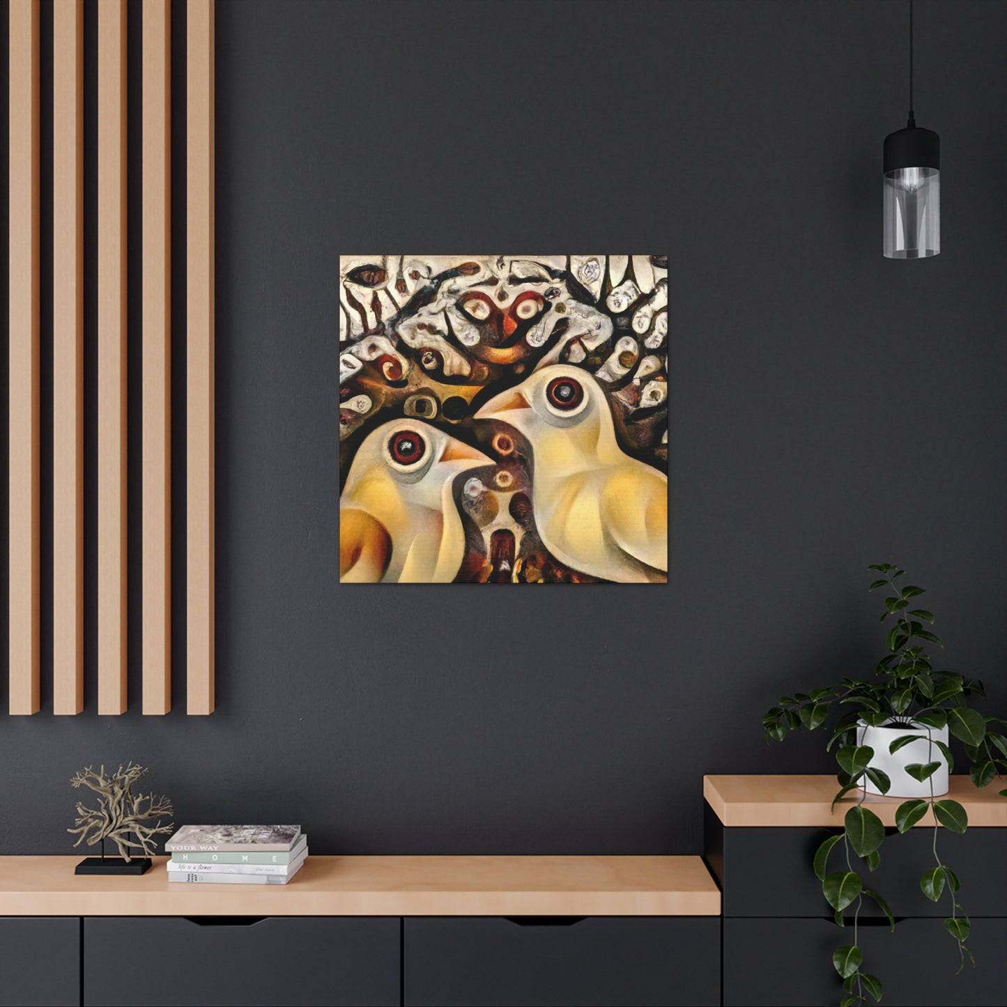 Lovebirds in Dreamland - Canvas