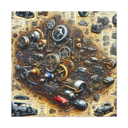 "Ingenious Wheels Unveiled" - Canvas