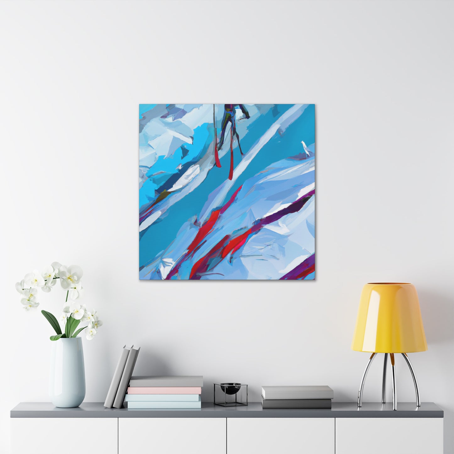 Skiing in Splendor - Canvas