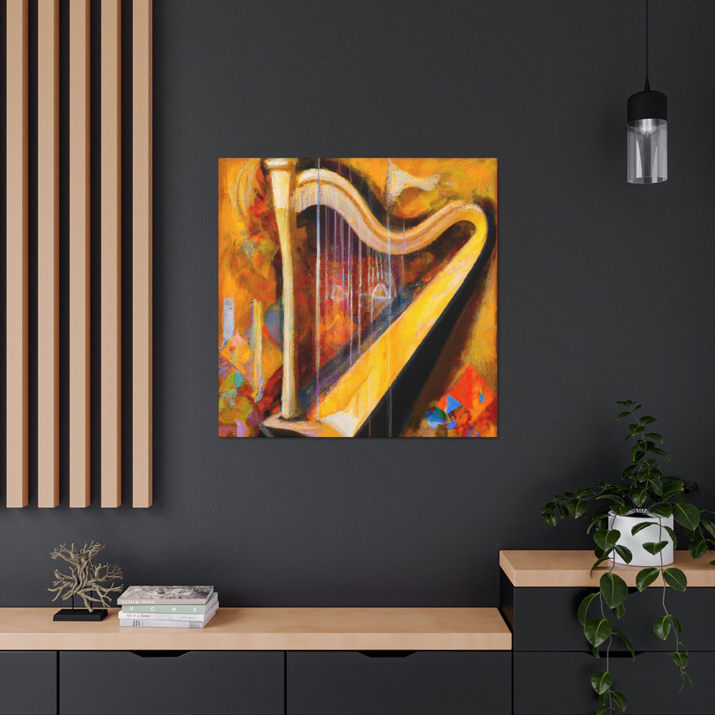 "Harp in Harmony" - Canvas