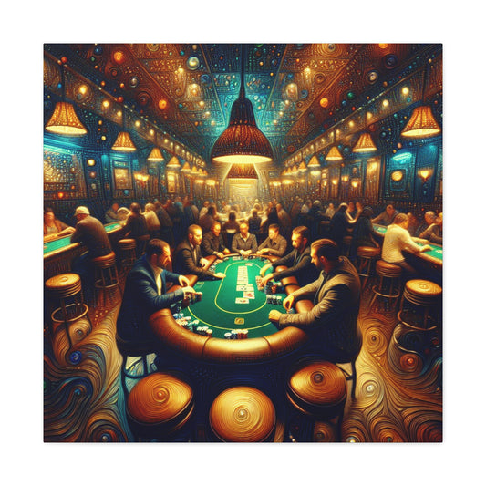 "Poker Passion Unveiled" - Canvas