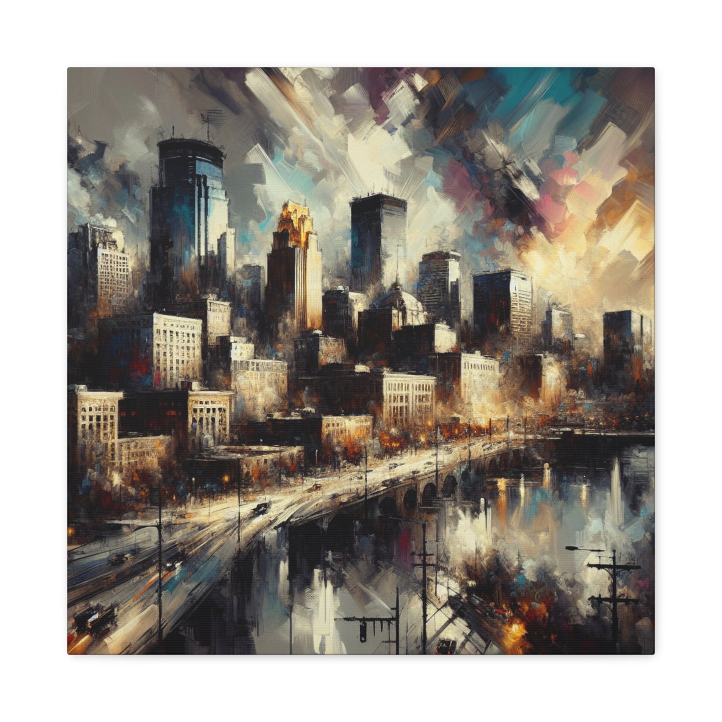 Vibrant Midwest Metropolis - Canvas