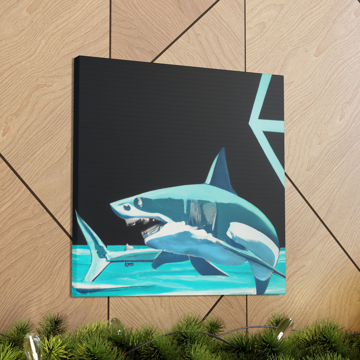 "Swift White SharKa" - Canvas