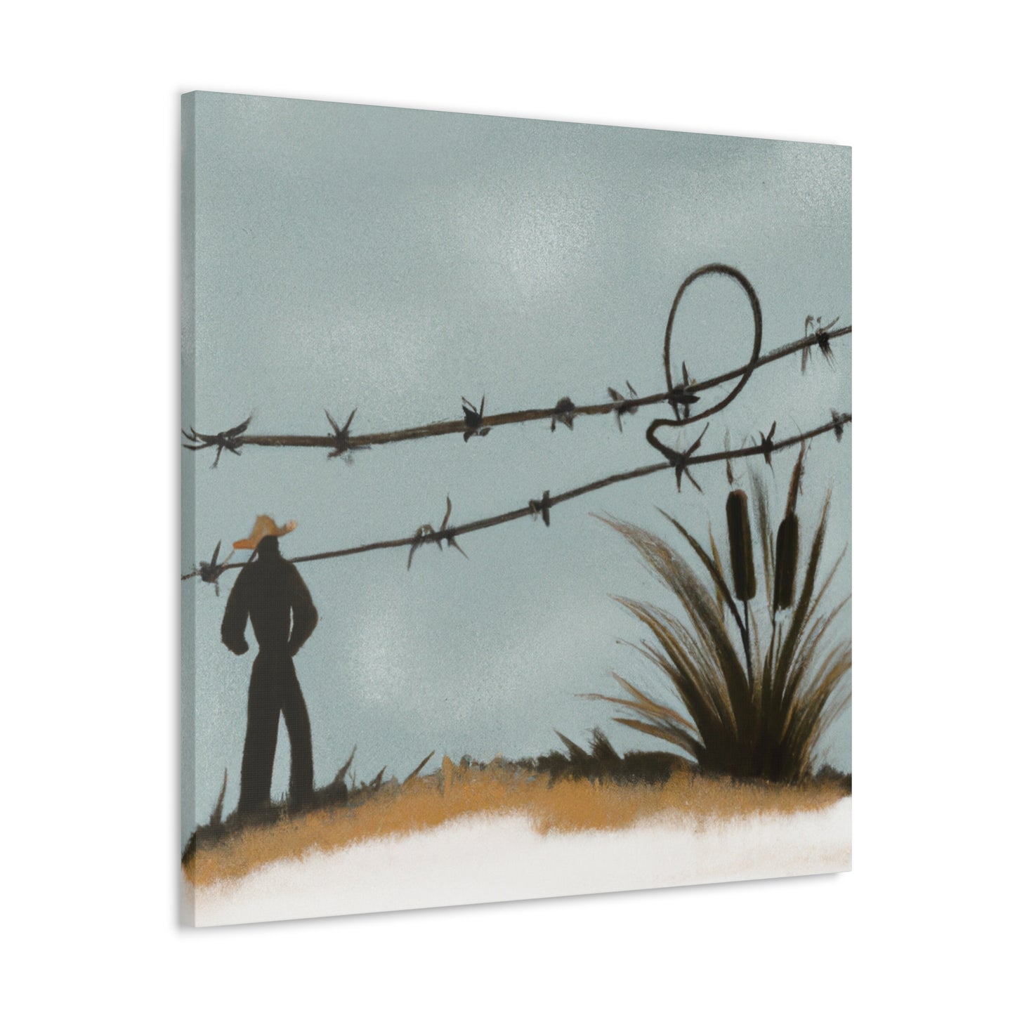 Barbed Wire Abstractions - Canvas