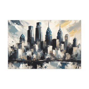 "Cityscape Serenade Philadelphia" - Canvas