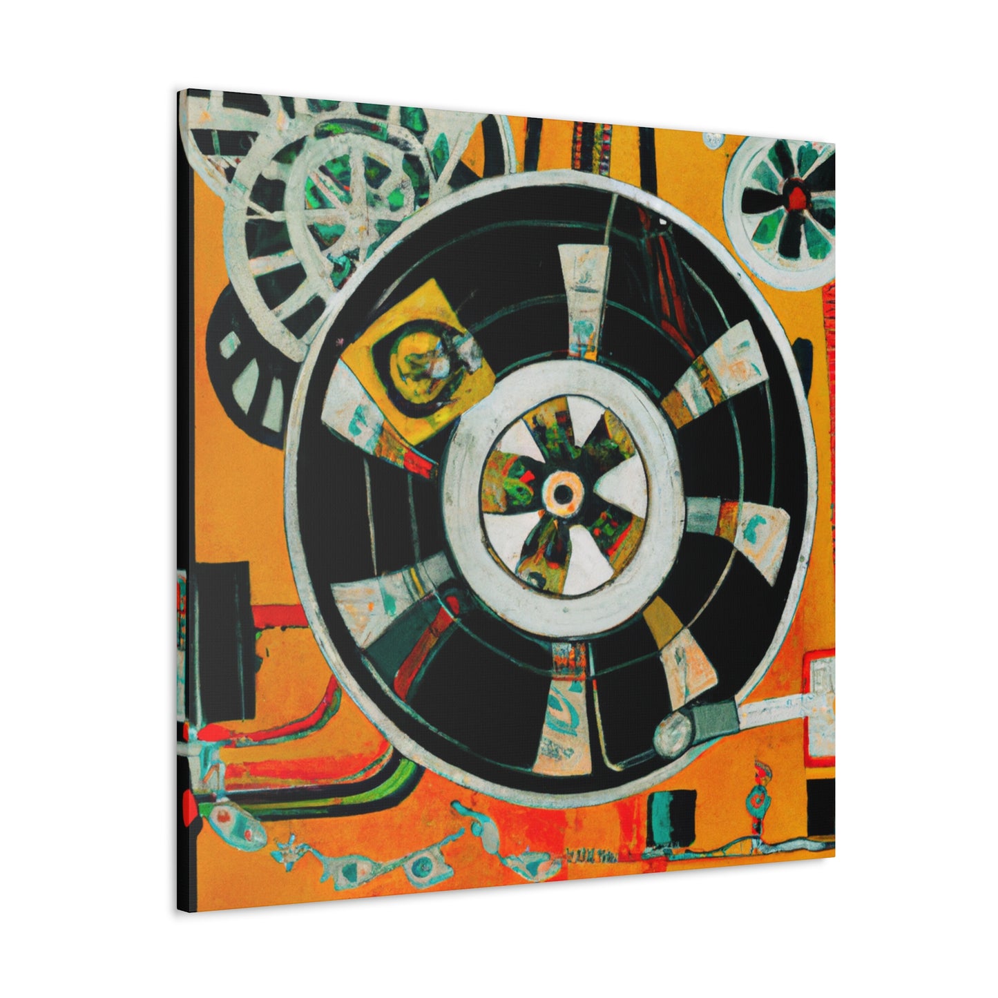 "Reel to Reel Deco" - Canvas