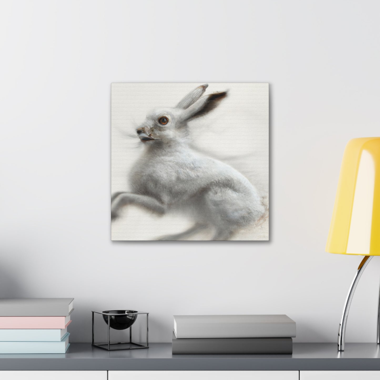 Arctic Hare Winter Scene - Canvas