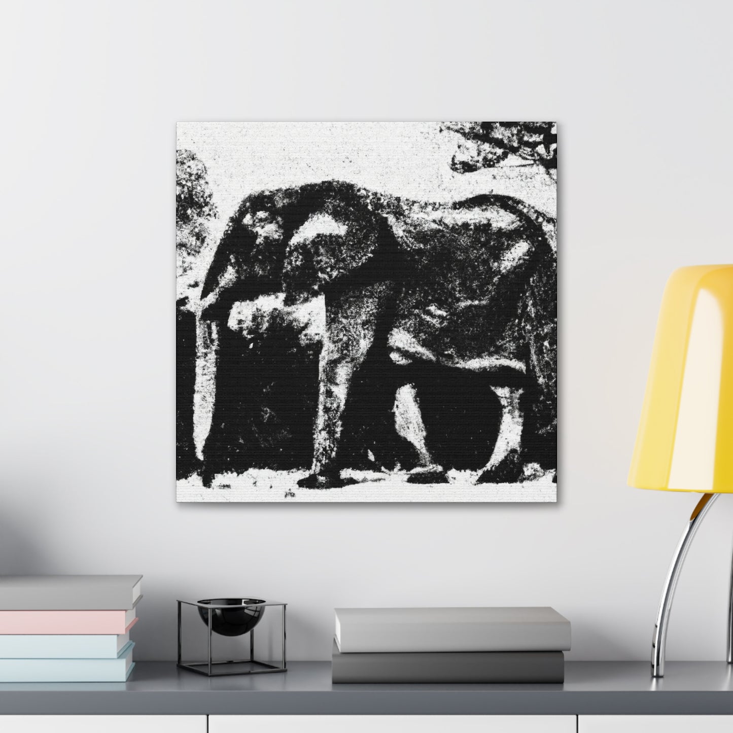 "Elephant's Dreamy Expression" - Canvas