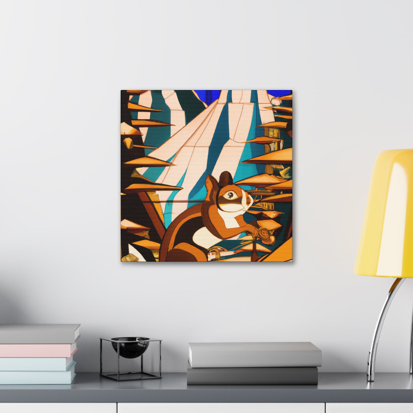 "Chipmunk's Deco Dance" - Canvas