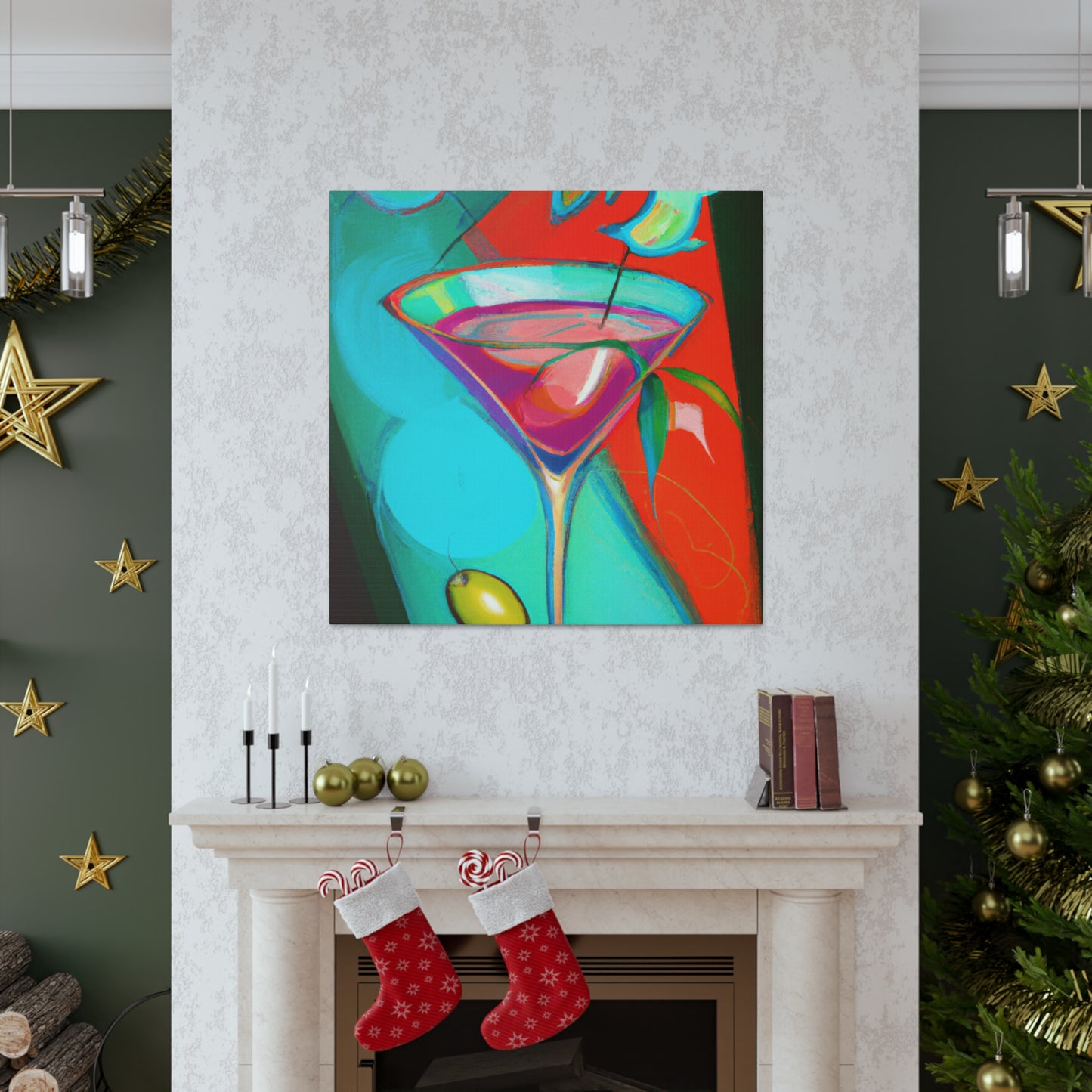 "Toasting the Martini Life" - Canvas