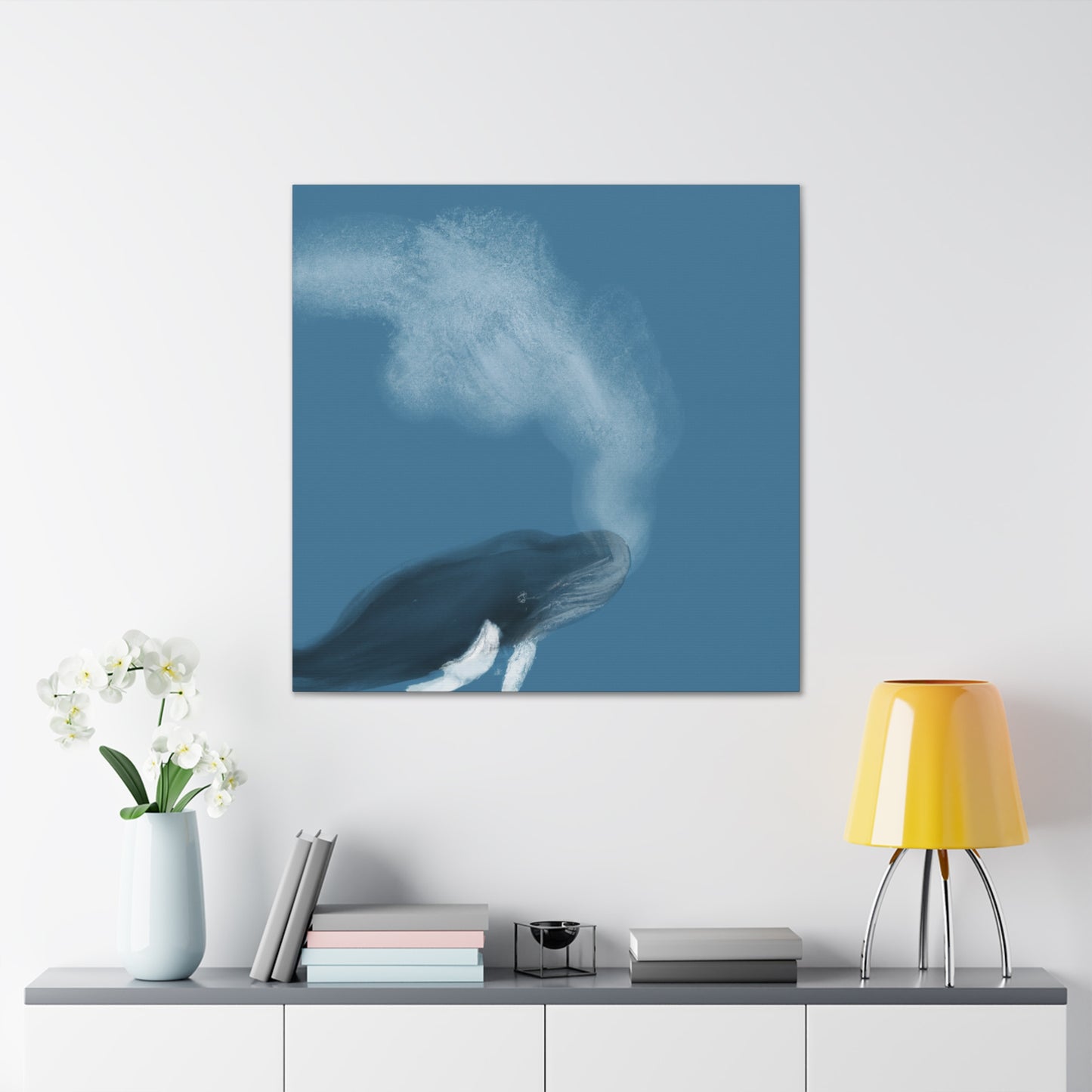 "Whales in the Water" - Canvas