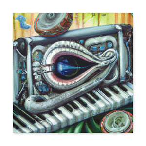 Harmonica in Darkness - Canvas