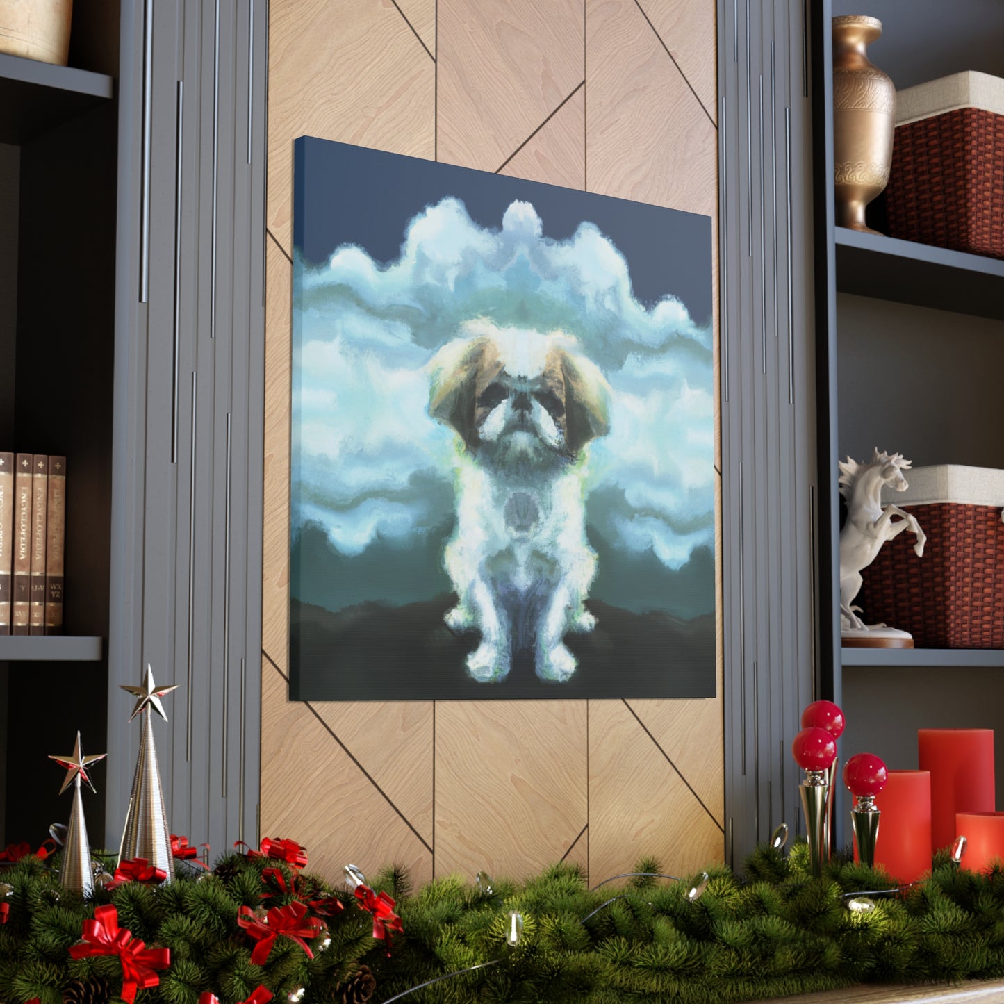 "Pekingese in Wonderland" - Canvas