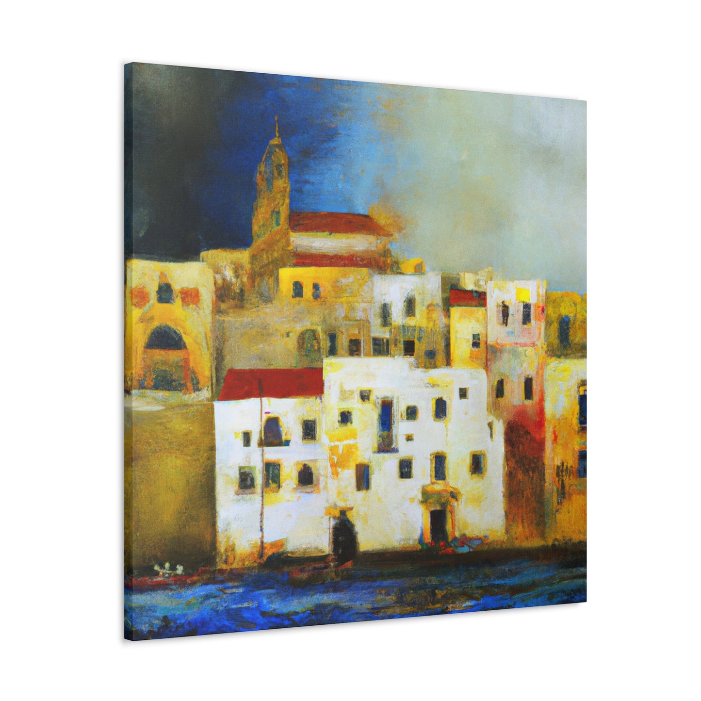 Sun-soaked Mediterranean Dream - Canvas