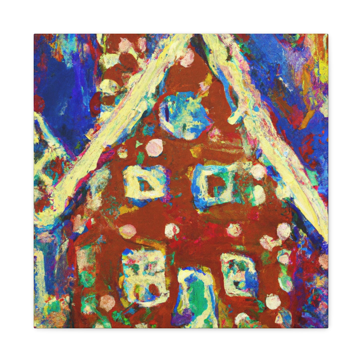 Gingerbread House Delight - Canvas