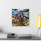 Lobster's Expressionistic Form - Canvas