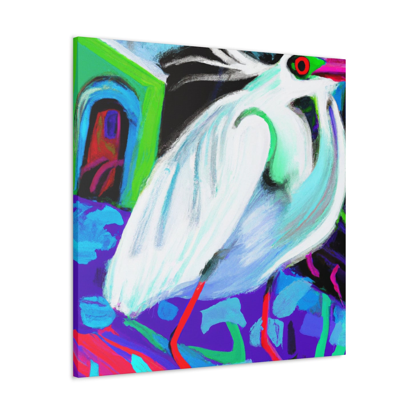 Snowy Egret Majesty - Canvas