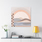 "Lake Reflection Art Deco" - Canvas