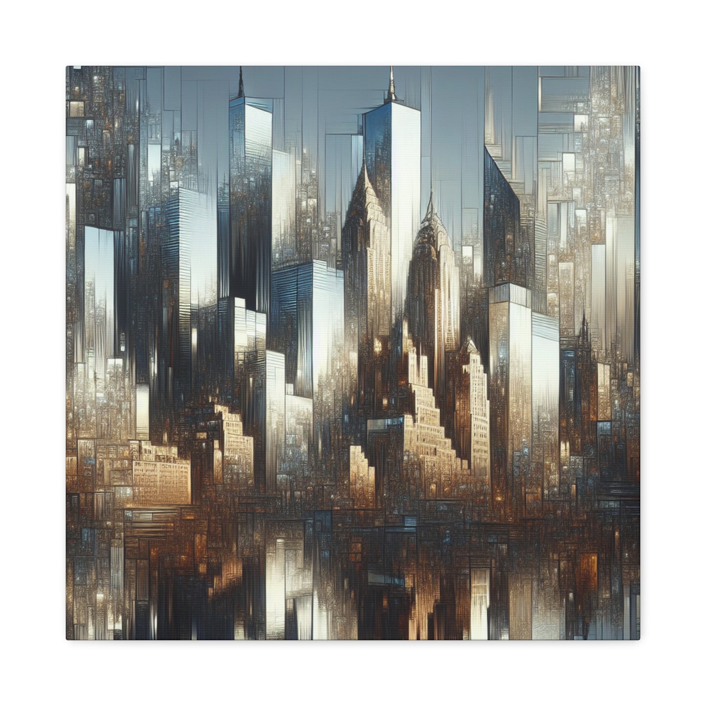 "Urban Symphony in Motion" - Canvas