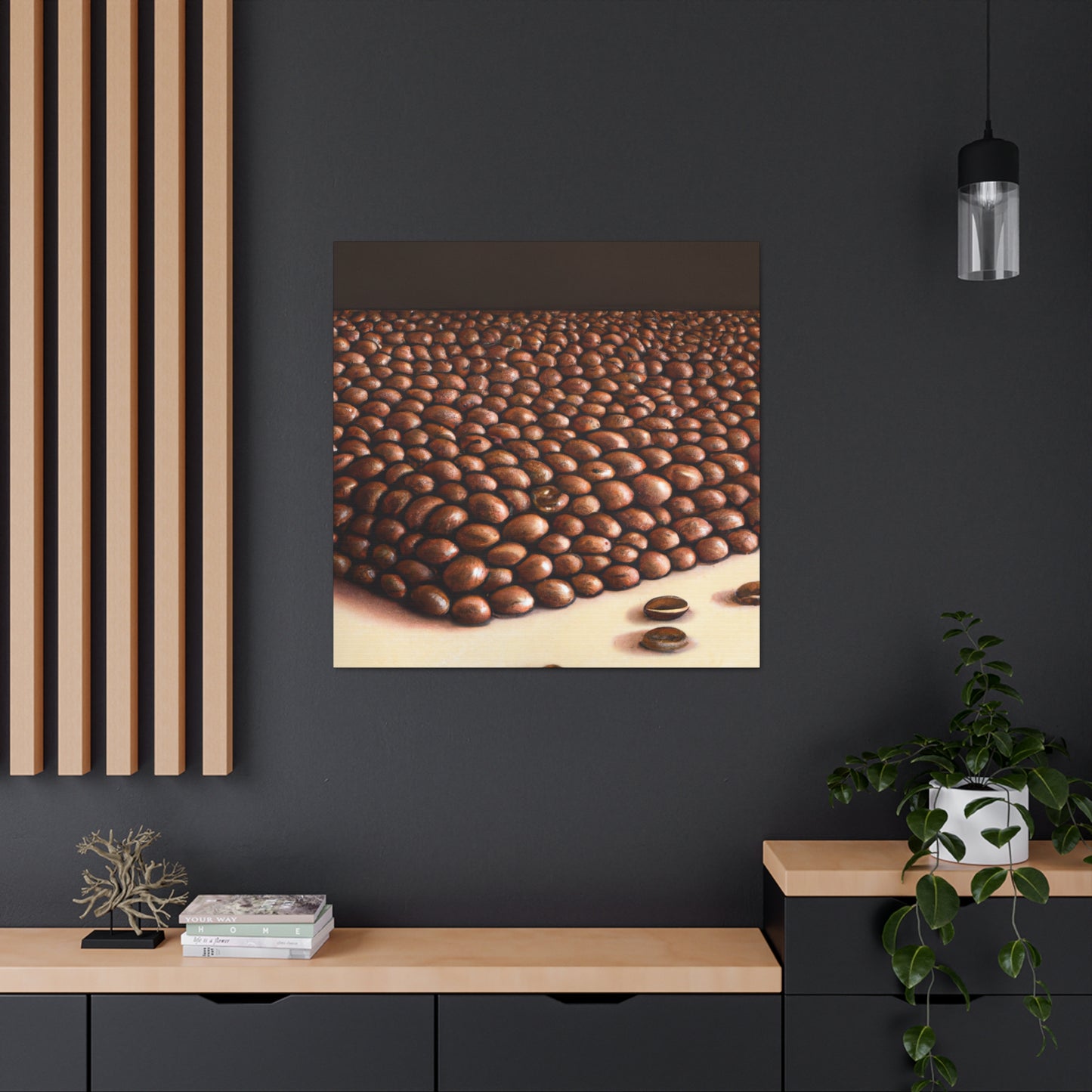 "Coffee Bean Realism" - Canvas