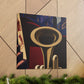 Rising Art Deco Trumpet - Canvas