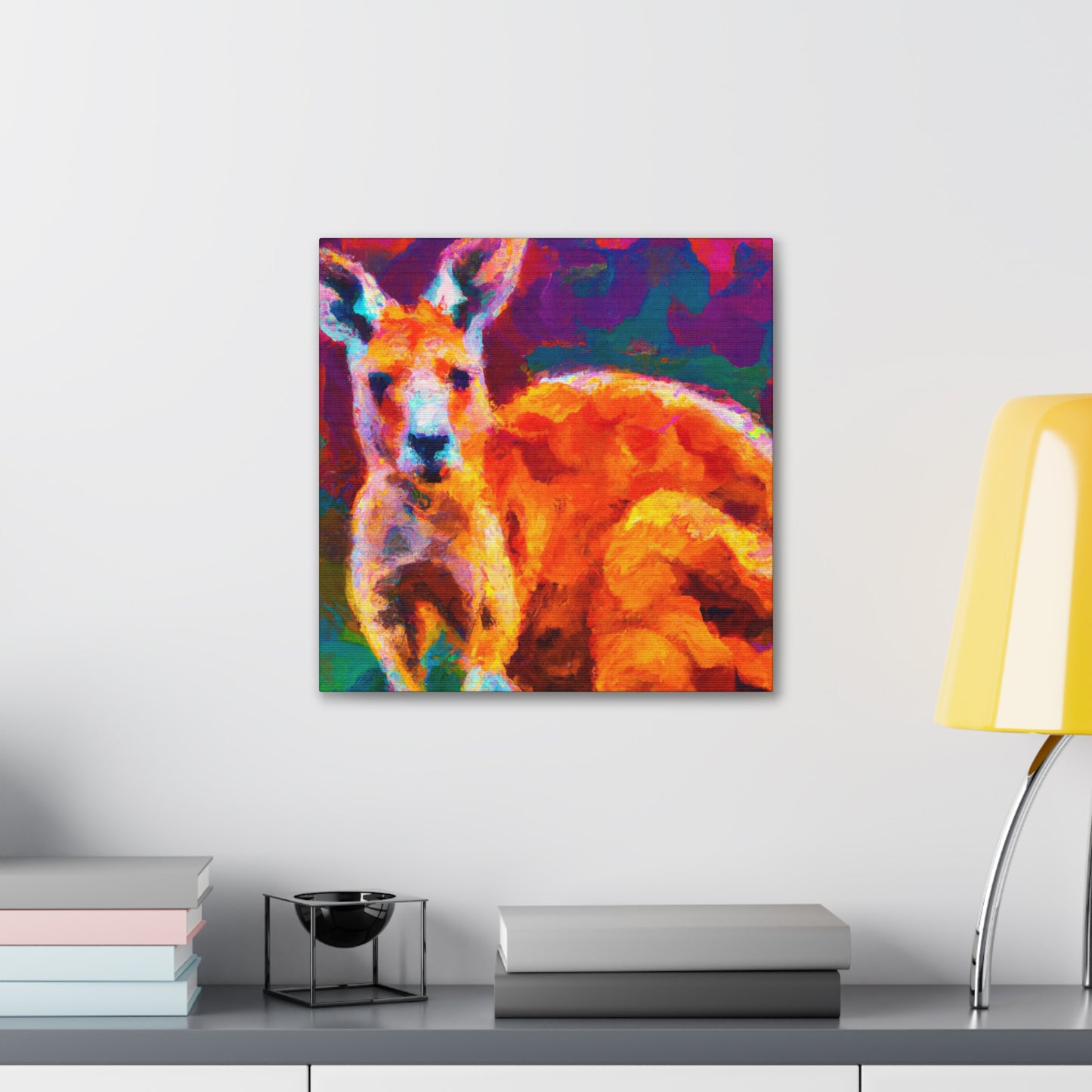 Kangaroo in Impressionism - Canvas