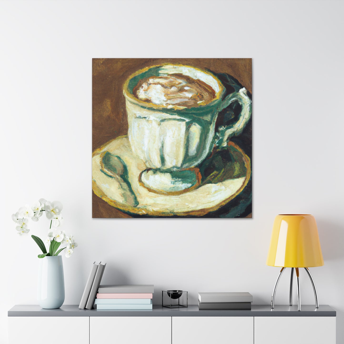 Coffee Cup Grandeur - Canvas