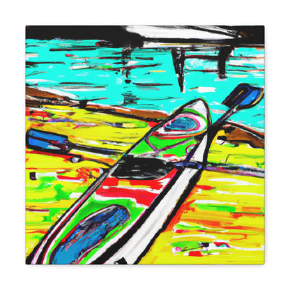 "Paddle Boarding in Peace" - Canvas