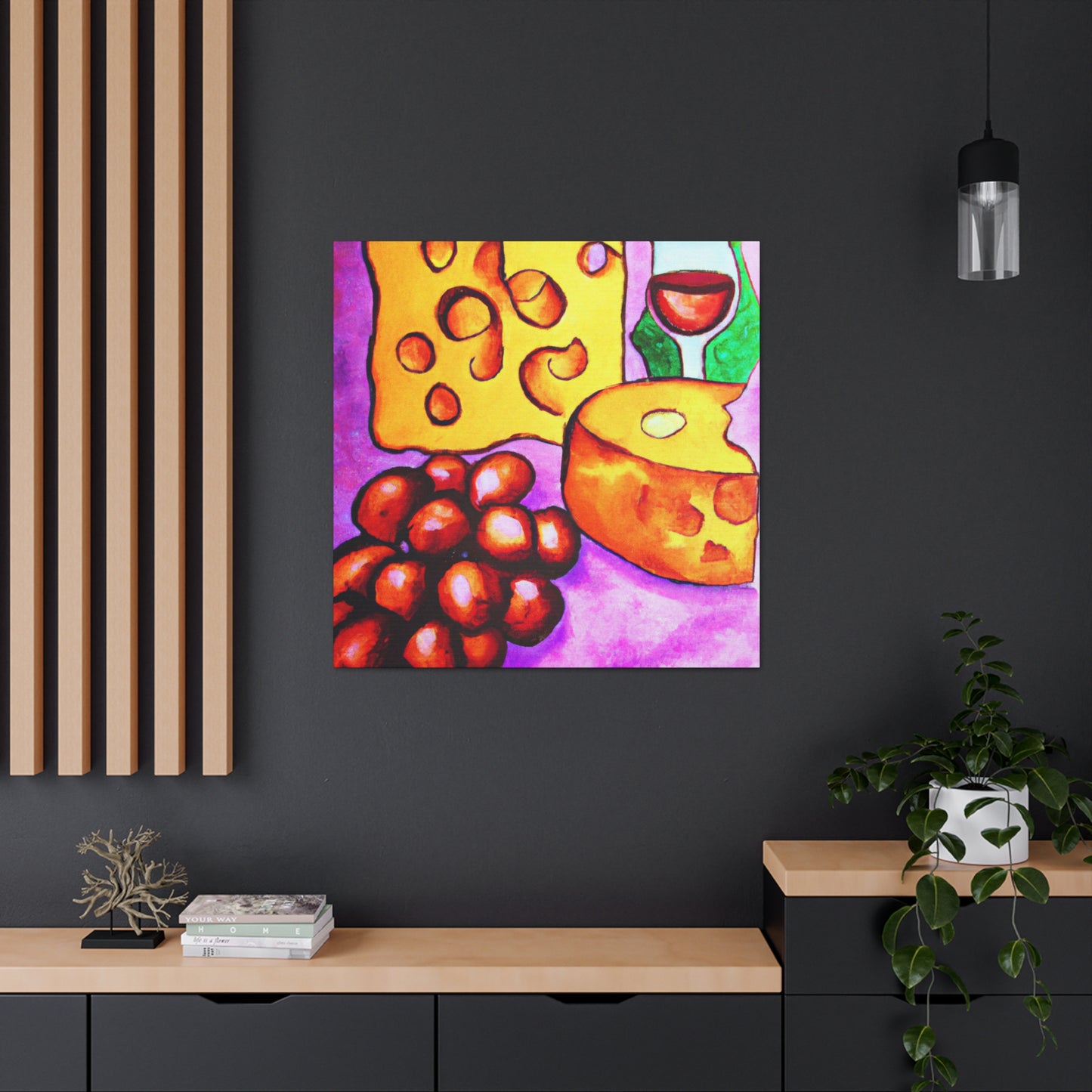 "Glorious Cheese and Grapes" - Canvas