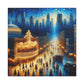 "Enchanting Urban Tapestry" - Canvas