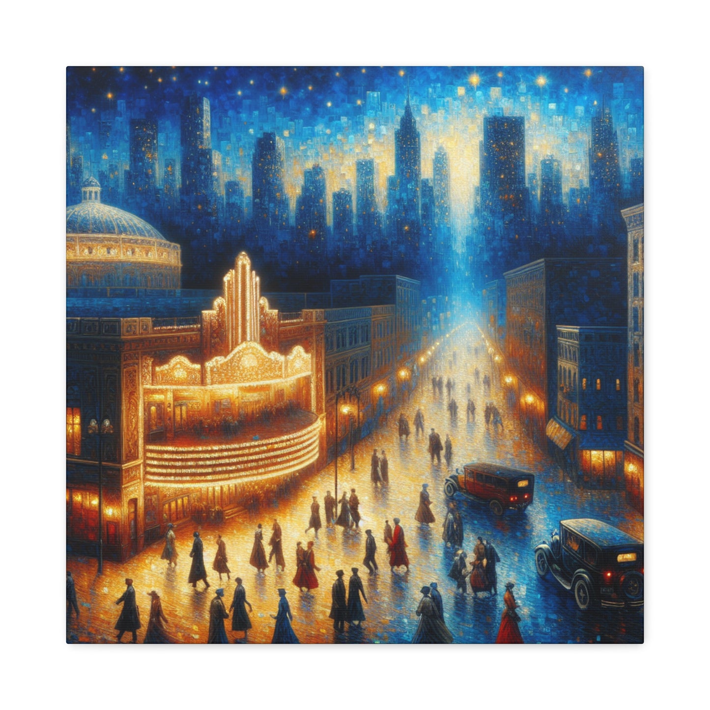 "Enchanting Urban Tapestry" - Canvas