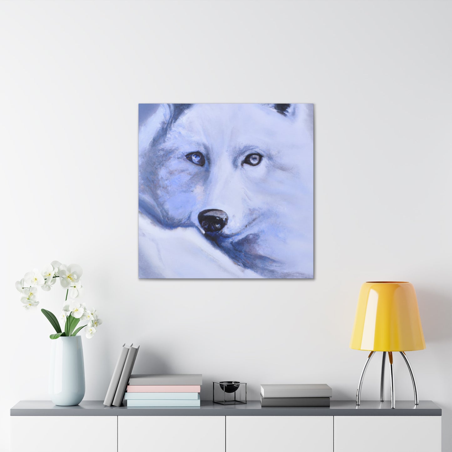 "Arctic Wolf Hyperrealism" - Canvas