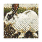 Rabbit's Pointillist Dream - Canvas