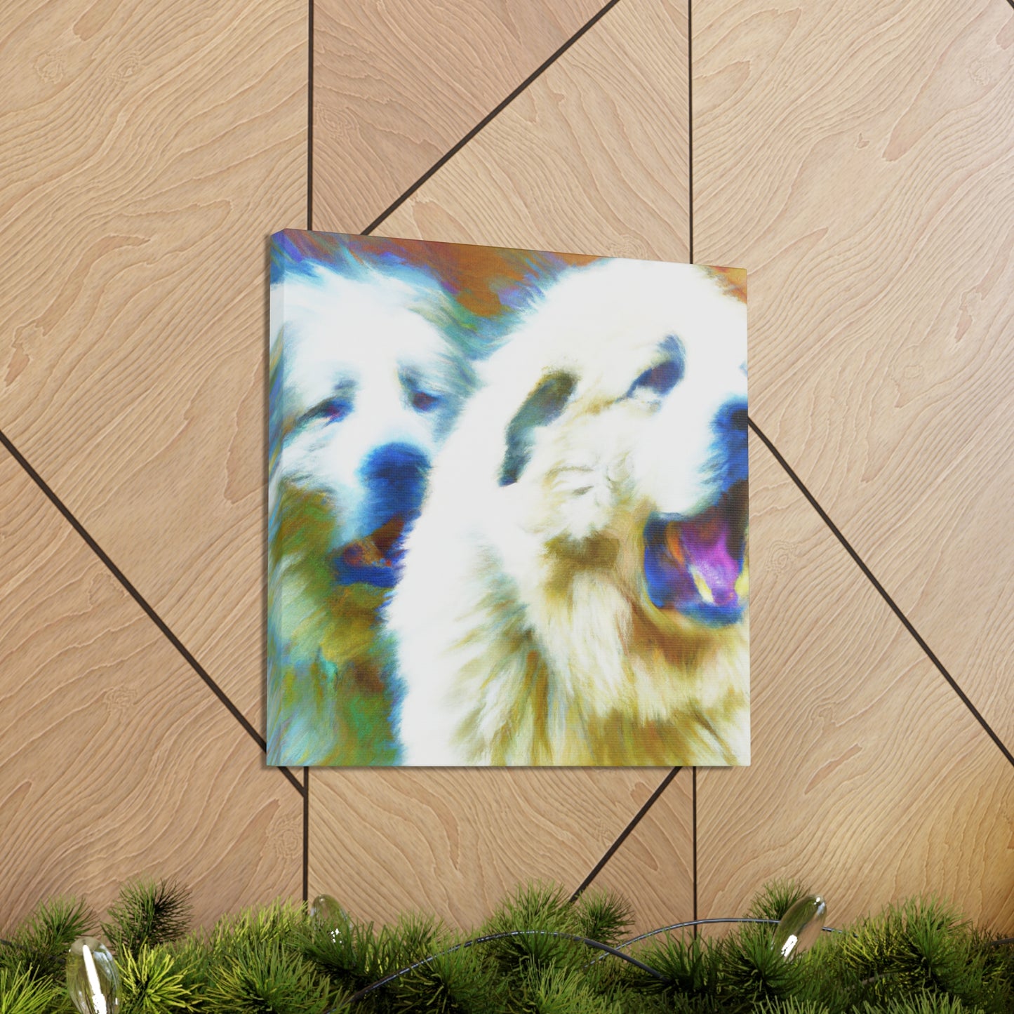 "Great Pyrenees Abstraction" - Canvas