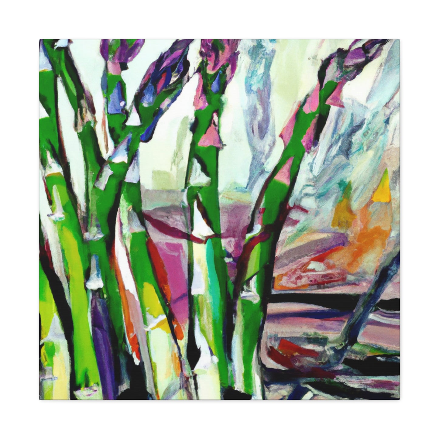 "Asparagus and Abstraction" - Canvas