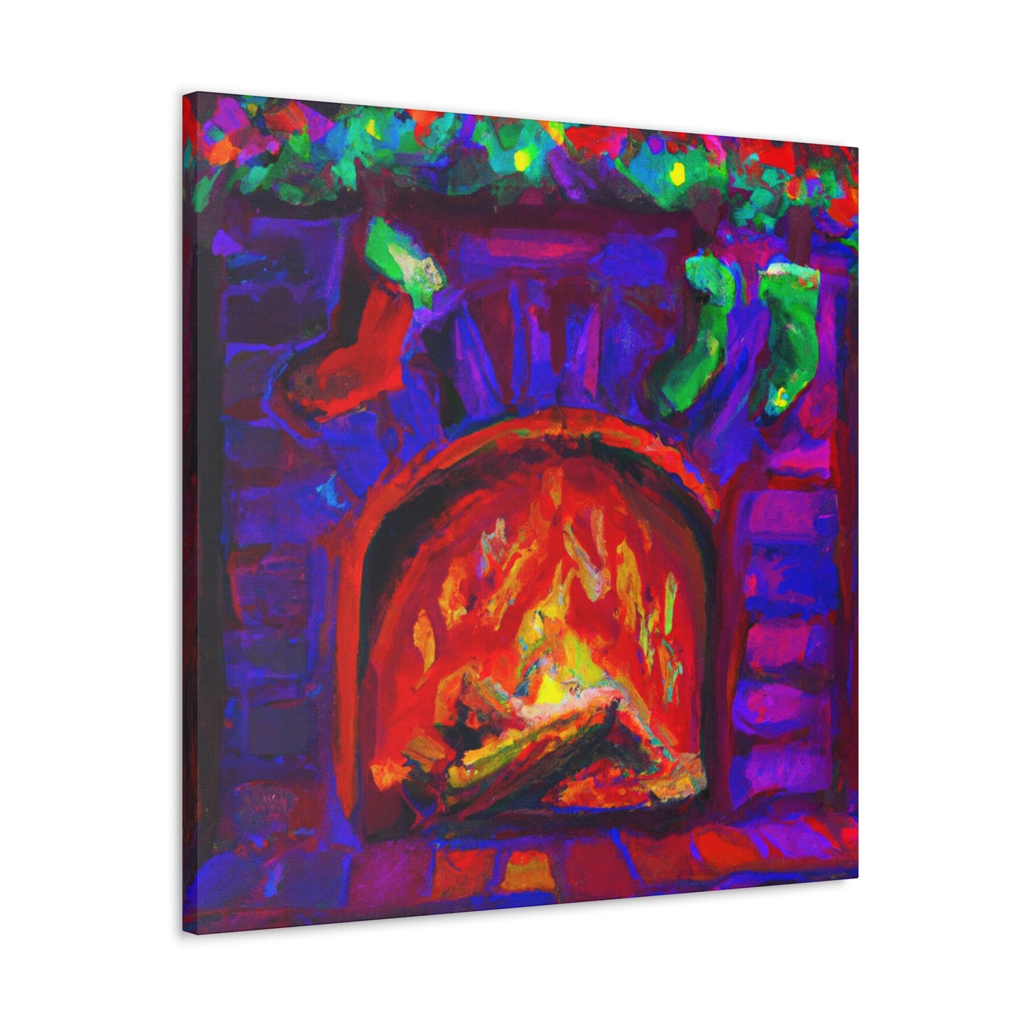 Fiery Flames Fauvism - Canvas