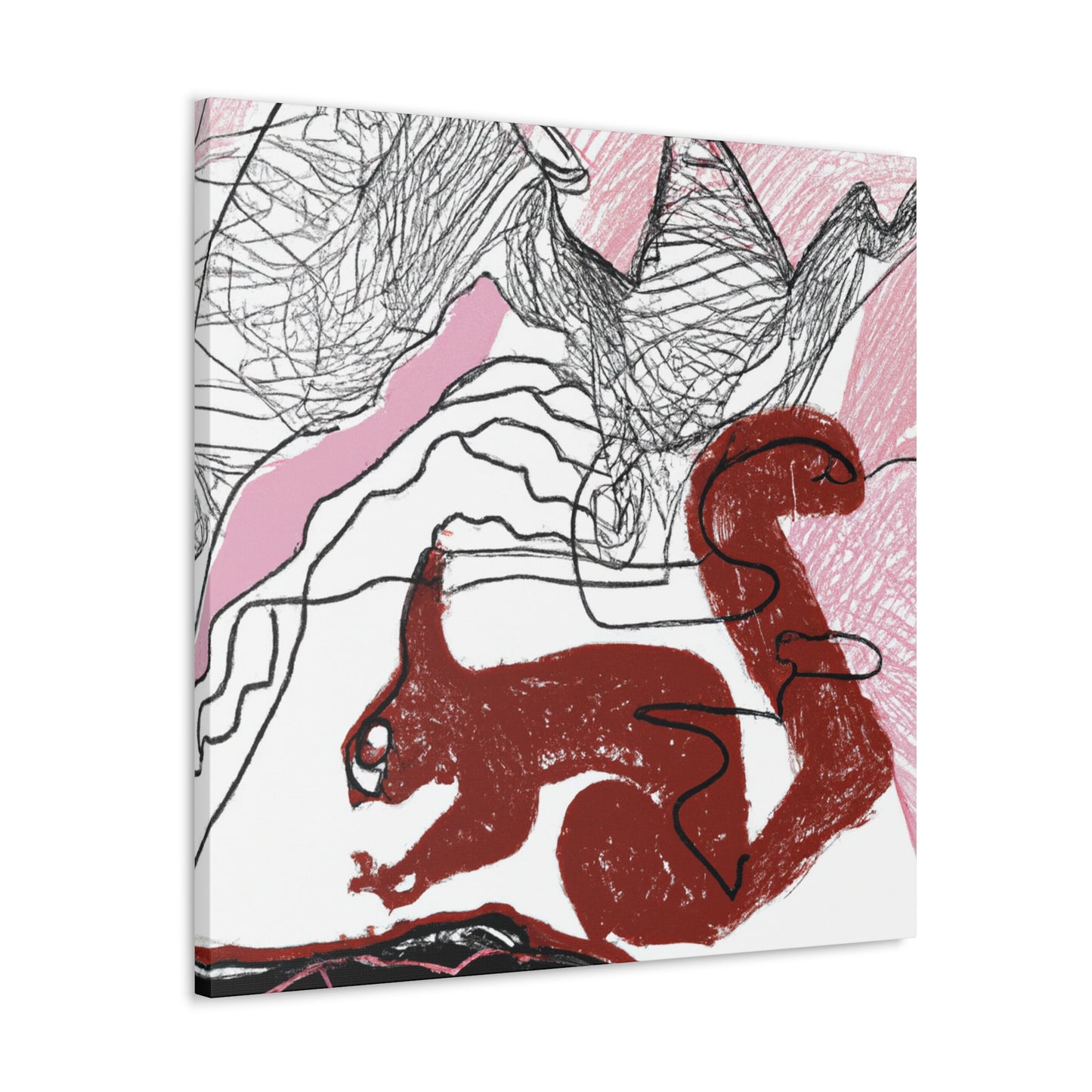 Squirrel in Springtime - Canvas