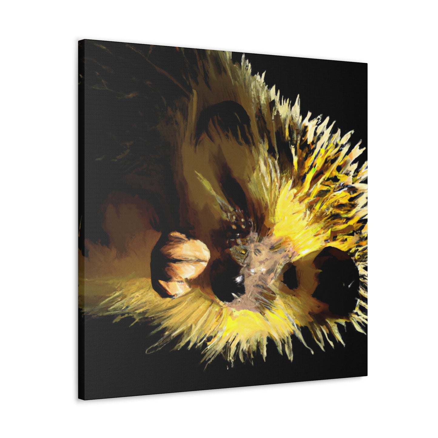 Hedgehog In Autumn Colors - Canvas