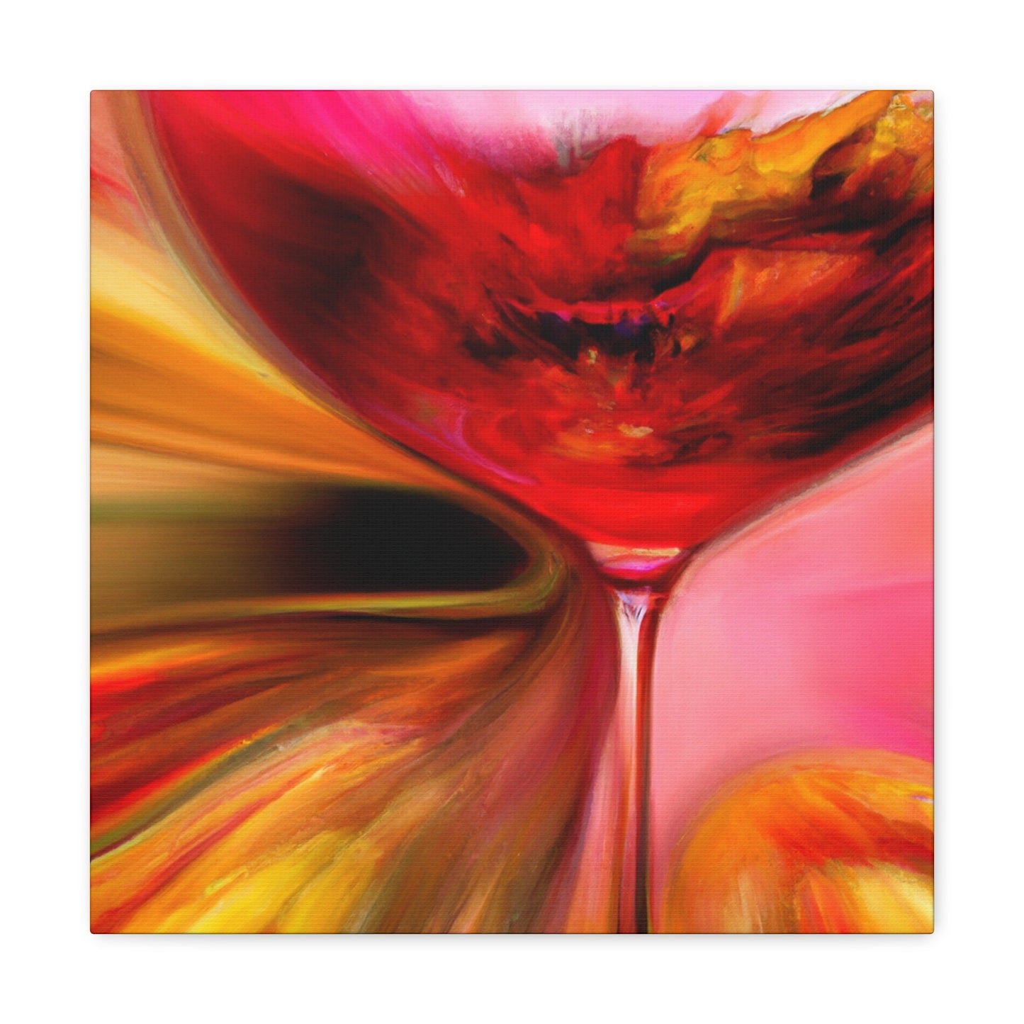 "A Wine Glass Bliss". - Canvas