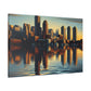 "Cityscape Serenade: Boston" - Canvas