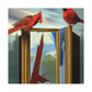 Cardinals in Dreamscape - Canvas