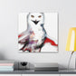 Snowy Owl Abstraction - Canvas