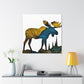 Moose Pop Art Explosion - Canvas