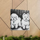 Sculpted Bichon Frise - Canvas